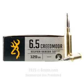 Image of Browning Silver Series 6.5 Creedmoor Ammo - 20 Rounds of 129 Grain SP Ammunition
