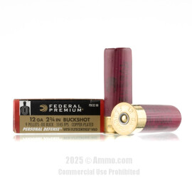 Image of Federal 12 ga Ammo - 5 Rounds of 00 Buck Ammunition