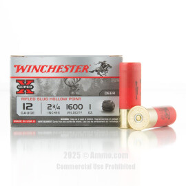 Image of Winchester Super-X 12 Gauge Ammo - 150 Rounds of 1 oz. Rifled Slug Shot Ammunition