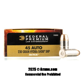Image of Federal 45 ACP Ammo - 1000 Rounds of 230 Grain JHP Ammunition