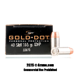 Image of Speer 40 cal Ammo - 20 Rounds of 165 Grain JHP Ammunition