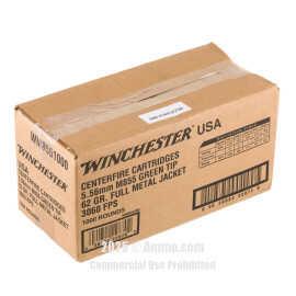 Image of Bulk 5.56x45 Ammo - 1000 Rounds of Bulk 62 Grain Penetrator Ammunition from Winchester