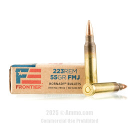 Image of Hornady Frontier 223 Rem Ammo - 500 Rounds of 55 Grain FMJ Ammunition
