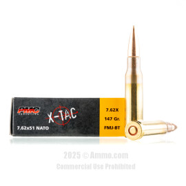 Image of PMC X-TAC 7.62x51mm Ammo - 500 Rounds of 147 Grain FMJ-BT Ammunition