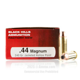 Image of Black Hills Ammunition 44 Magnum Ammo - 50 Rounds of 240 Grain JHP Ammunition
