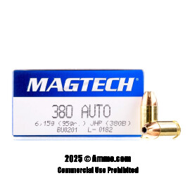 Image of Magtech 380 ACP Ammo - 1000 Rounds of 95 Grain JHP Ammunition