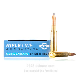 Image of Prvi Partizan 6.5x52 Carcano Ammo - 20 Rounds of 123 Grain SP Ammunition