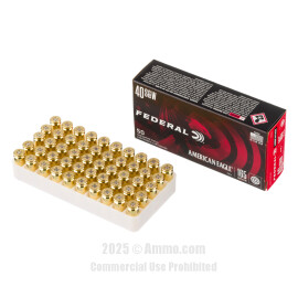 Image of Bulk 40 Cal Ammo - 1000 Rounds of Bulk 165 Grain FMJ Ammunition from Federal