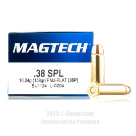 Image of Magtech 38 Special Ammo - 50 Rounds of 158 Grain FMC Ammunition