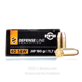 Image of Prvi Partizan 40 cal Ammo - 50 Rounds of 180 Grain JHP Ammunition