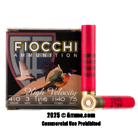 Image For 250 Rounds Of 11/16 oz. #7-1/2 Shot 410 Fiocchi Ammunition