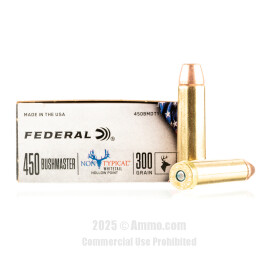 Image of Federal Non-Typical 450 Bushmaster Ammo - 20 Rounds of 300 Grain JHP Ammunition