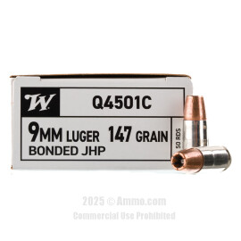 Image of Winchester 9mm Ammo - 500 Rounds of 147 Grain Bonded JHP Ammunition