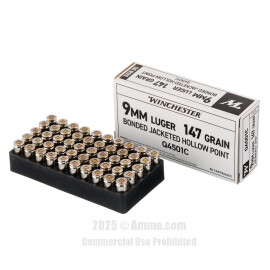 Image of Bulk 9mm Ammo - 500  Rounds of Bulk 147 Grain JHP Ammunition from Winchester