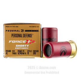 Image of Federal Force X2 12 Gauge Ammo - 10 Rounds of 1-3/4" 6 Pellet 00 Buckshot Ammunition