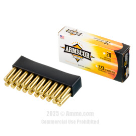 Image of Bulk 223 Rem Ammo - 1000 Rounds of Bulk 62 Grain Bonded Soft Point Ammunition from Armscor