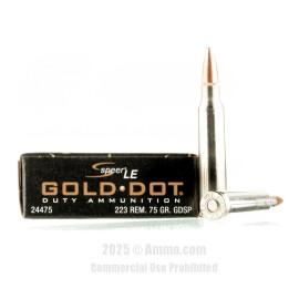 Image of Speer Gold Dot 223 Rem Ammo - 500 Rounds of 75 Grain SP Ammunition