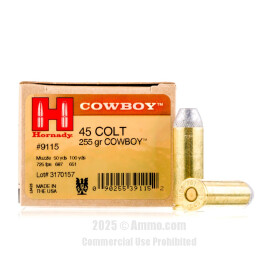 Image of Hornady 45 Long Colt Ammo - 20 Rounds of 255 Grain LFN Ammunition