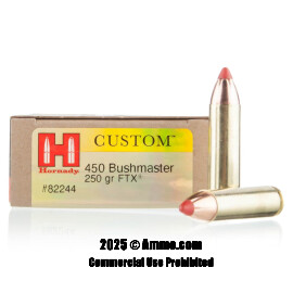 Image of Hornady 450 Bushmaster Ammo - 20 Rounds of 250 Grain FTX Ammunition