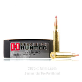 Image of Hornady Precision Hunter 7mm Rem Magnum Ammo - 20 Rounds of 162 Grain ELD Ammunition