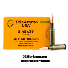 Image of Tela Impex 5.45x39 Ammo - 750 Rounds of 65 Grain FMJ Ammunition