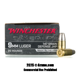 Image of Winchester Silvertip 9mm Ammo - 20 Rounds of 147 Grain JHP Ammunition