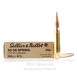 Image of Sellier and Bellot 30-06 M1 Garand Ammo - 400 Rounds of 150 Grain FMJ Ammunition