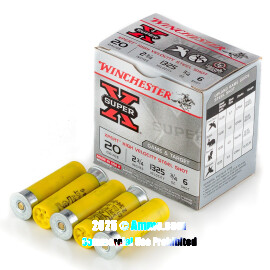 Image of Bulk 20 Gauge Ammo - 250 Rounds of Bulk 3/4 oz. #6 Shot Ammunition from Winchester