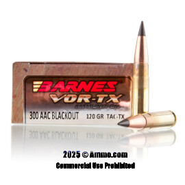 Image of Barnes VOR-TX 300 Blackout Ammo - 20 Rounds of 120 Grain Polymer Tipped Ammunition
