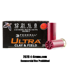 Image of Federal 12 ga Ammo - 250 Rounds of 1-1/8 oz. #8 Shot (Lead) Ammunition