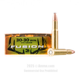 Image of Federal 30-30 Ammo - 20 Rounds of 170 Grain Fusion Ammunition