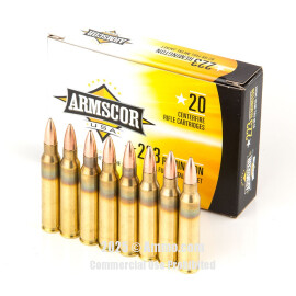 Image of Bulk 223 Rem Ammo - 1000 Rounds of Bulk 62 Grain FMJ-BT Ammunition from Armscor