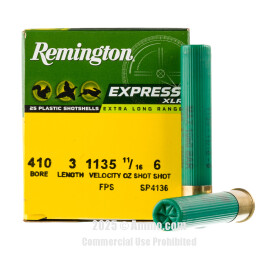 Image For 25 Rounds Of 11/16 oz. #6 Shot 410 Remington Ammunition