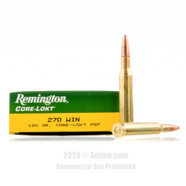 Image of Remington 270 Win Ammo - 200 Rounds of 130 Grain PSP Ammunition
