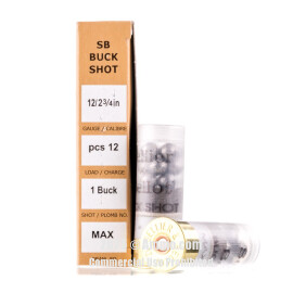 Image of Sellier and Bellot 12 Gauge Ammo - 250 Rounds of 1-1/8 oz. #1 Buck Ammunition