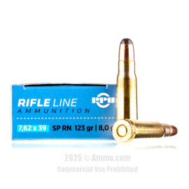 Image of Prvi Partizan 7.62x39 Ammo - 20 Rounds of 123 Grain SP Ammunition