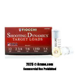 Image of Fiocchi 12 Gauge Ammo - 25 Rounds of 7/8 oz. #7-1/2 Shot Ammunition