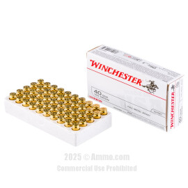 Image of Bulk 40 Cal Ammo - 500  Rounds of Bulk 165 Grain FMJ-FN Ammunition from Winchester