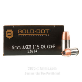 Image of Speer 9mm Ammo - 50 Rounds of 115 Grain JHP Ammunition