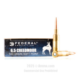 Image of Federal Power-Shok 6.5 Creedmoor Ammo - 20 Rounds of 140 Grain JSP Ammunition