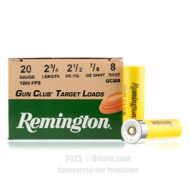 Image of Remington 20 ga Ammo - 25 Rounds of 7/8 oz. #8 Shot (Lead) Ammunition