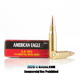 Image of Federal American Eagle 6.8 SPC Ammo - 20 Rounds of 115 Grain FMJ Ammunition