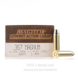 Image of Magtech 357 Magnum Ammo - 50 Rounds of 158 Grain LFN Ammunition