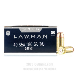 Image of Speer 40 cal Ammo - 1000 Rounds of 180 Grain TMJ Ammunition