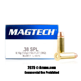 Image of Magtech 38 Special Ammo - 1000 Rounds of 125 Grain FMC Ammunition