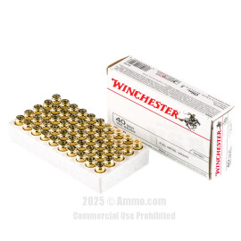 Image of Bulk 40 Cal Ammo - 500  Rounds of Bulk 180 Grain FMJ Ammunition from Winchester