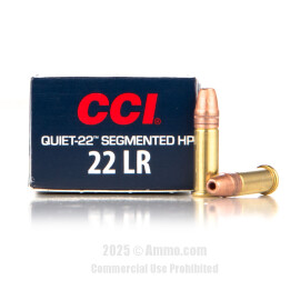 Image of CCI 22 LR Ammo - 50 Rounds of 40 Grain Copper-Plated Segmented Hollow-Point (CPSHP) Ammunition
