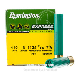 Image For 25 Rounds Of 11/16 oz. #7-1/2 Shot 410 Remington Ammunition