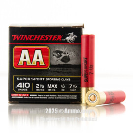 Image For 250 Rounds Of 1/2 oz. #7-1/2 Shot 410 Winchester Ammunition