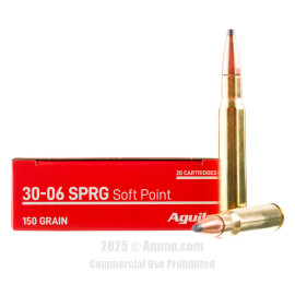 Image of Aguila 30-06 Ammo - 20 Rounds of 150 Grain SP Ammunition